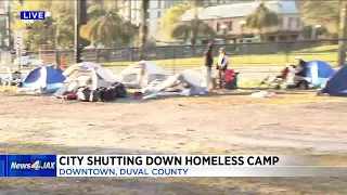 City shutting down homeless camp