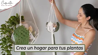 Macramé DIY: Crea un portamacetas en un abrir y cerrar de ojos /Coqueta Macramé