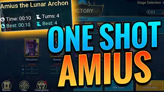 FU-SHAN DESTROYS AMIUS IN 4 TURNS!! | Raid: Shadow Legends