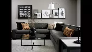 Top 40 Cheap Luxury Living Room Decor Ideas With Black Sofa | Best Interior Design Tour 2018