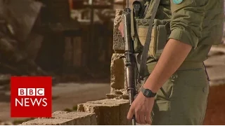 Inside Aleppo province with Kurdish forces fighting IS - BBC News