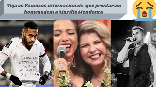 Veja os Famosos internacionais que Homenagearam Marília Mendonça.