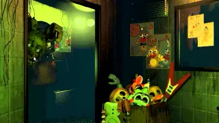 Springtrap jumpscare and 6am at the same time FNAF 3