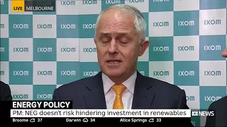 Reliable renewables are important, Malcolm Turnbull reassures investors #auspol #qldpol