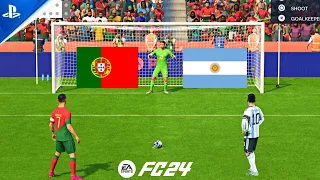 FC 24 PORTUGAL V ARGENTINA / RONALDO V MESSI / WORLD CUP FINAL PENALTY SHOOTOUT