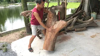 Brilliant Idea With Stump Wood // Awesome Techniques Of Carpenter // Amazing Woodworking Project