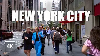NEW YORK Walk 4K - Busy Streets of MANHATTAN, Walking tour NYC Summer 2023
