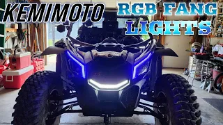 Kemimoto RGB Fang Lights Installation on 2023 Can Am X3