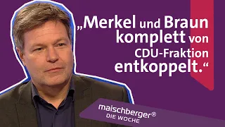 Habeck: Merkel & Grüne kümmern sich um Probleme der Wirklichkeit | maischberger. die woche | 27.1.21