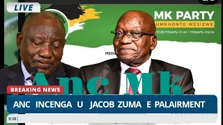 Anc Party is Begging Jacob Zuma for Coalition in Palairment 😂😂