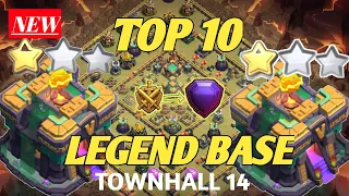 TOP10 LEGEND BASE TH14 TERBARU DAN TERKUAT - ANTI 2 STAR [Clash of Clans]