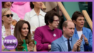 Prince William and Kate Middleton Take Their Seats for Women's Wimbledon Final