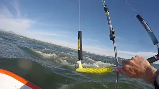 Crashing into a gray whale while kiteboarding.