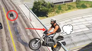 GTA V- FRANKLIN Has Some Serious Skills🔥😱 | Epic Bike Stunt in GTA 5 | GTA V GAMEPLAY
