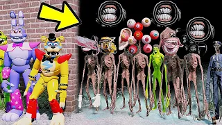 GLAMROCK ANIMATRONICS VS TODOS OS SIRENHEAD ASSOMBRADOS? | GTA V Five Nights at Freddy's