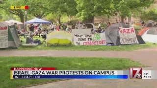 Israel-Gaza war protests on campus at Duke and UNC-Chapel Hill