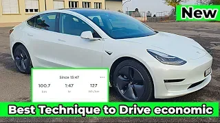 Best Technique to Drive Efficient Tesla Model 3 l Amazing 127 WhKm in Winter at -3 C