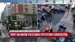 Na żywo! Protesty Rolników. Bruksela. B. Rzońca: Rolnicy walczą o swoje i my musimy ich popierać!