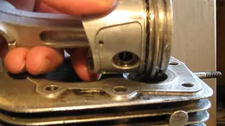 remontage piston segment .moteur bernard w 328 .segment cylindre.
