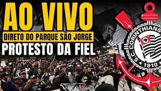 AO VIVO 🔴 PROTESTO da TORCIDA  do CORINTHIANS no PARQUE SÃO JORGE