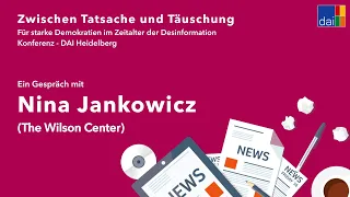 Nina Jankowicz (The Wilson Center) – Interview – Desinformationskonferenz – DAI Heidelberg