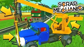 РАБОЧИЕ ПРОКЛАДЫВАЮТ ЖД РЕЛЬСЫ В ДЕРЕВНЕ! РЕАЛЬНАЯ ЖИЗНЬ в Scrap Mechanic