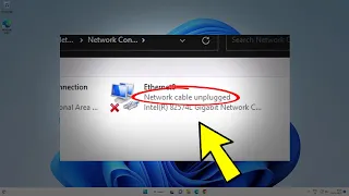 Fix Network cable unplugged on Windows 11 / 10 | How To Solve network cable unplugged Error 🖧 ✅