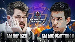 BAKIT LAGING GIGIL ANG TIRA NI MAGNUS KAY ABDU? | Carlsen vs Abdusattorov AimChess 2023