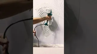 покраска стен по трафарету