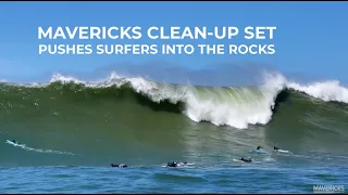 MAVERICKS CLEAN-UP SET PUSHES SURFERS INTO THE ROCKS - Mavericks Awards