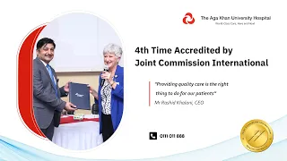 Quality Care: Accredited for the 4th time by Joint Commission International