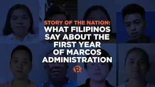#StoryOfTheNation: What do Filipinos say about the first year of the Marcos administration?