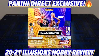 PANINI DIRECT EXCLUSIVE!🔥 | 2020-21 Panini Illusions Basketball Hobby Box Review