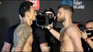 Max Holloway vs. Calvin Kattar UFC Fight Island 7 Staredown - MMA Fighting