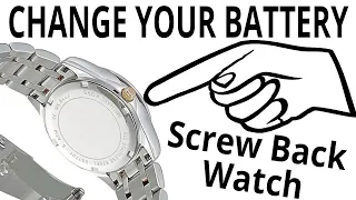 How to change a battery on a Michael Kors Screw Back Watch tutorial