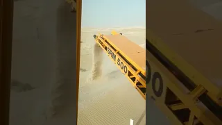 SRM 500 sand removing machine working