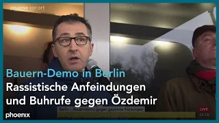 Cem Özdemir & Joachim Rukwied zur Demonstration gegen die Erhöhung des Agrardieselpreises - 18.12.23