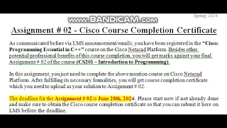 CS201 Assignment -2 CISCO