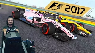 Гран-при Китая F1 2017 полный уик-энд - Force India F1 - руль Fanatec ClubSport Formula Black