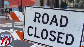 Barricades in place for Olympic marathon trials in Orlando