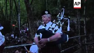 Families of men who died building WW2 Death Railway at memorial service