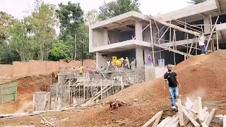 Building on the slope in Kigali Rwanda