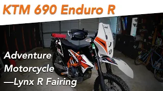 KTM 690 Enduro Lightweight Adventure Motorcycle Tour + Lynx R Fairing Overview + Night Ride