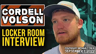 Cordell Volson on Winning Bengals' Starting LG Job | NFL Locker Room Interview