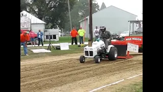 Jet turbine engine powered pulling garden tractor