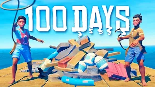 I Survived 100 Days In RAFT! (Full Live Movie)