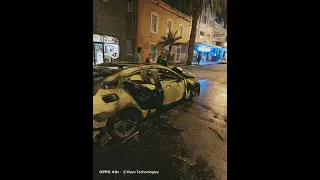 Mercedes Benz AMG GT 63 burned down in Cape Town