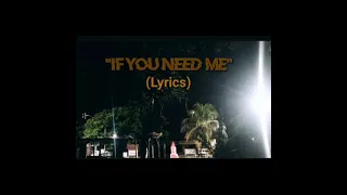 after all "If you need me" (lyrics)