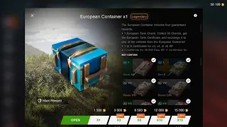 Opening 15 European Containers wot blitz ........ Enjoy !!!