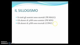 Aristotele - logica del ragionamento, il sillogismo